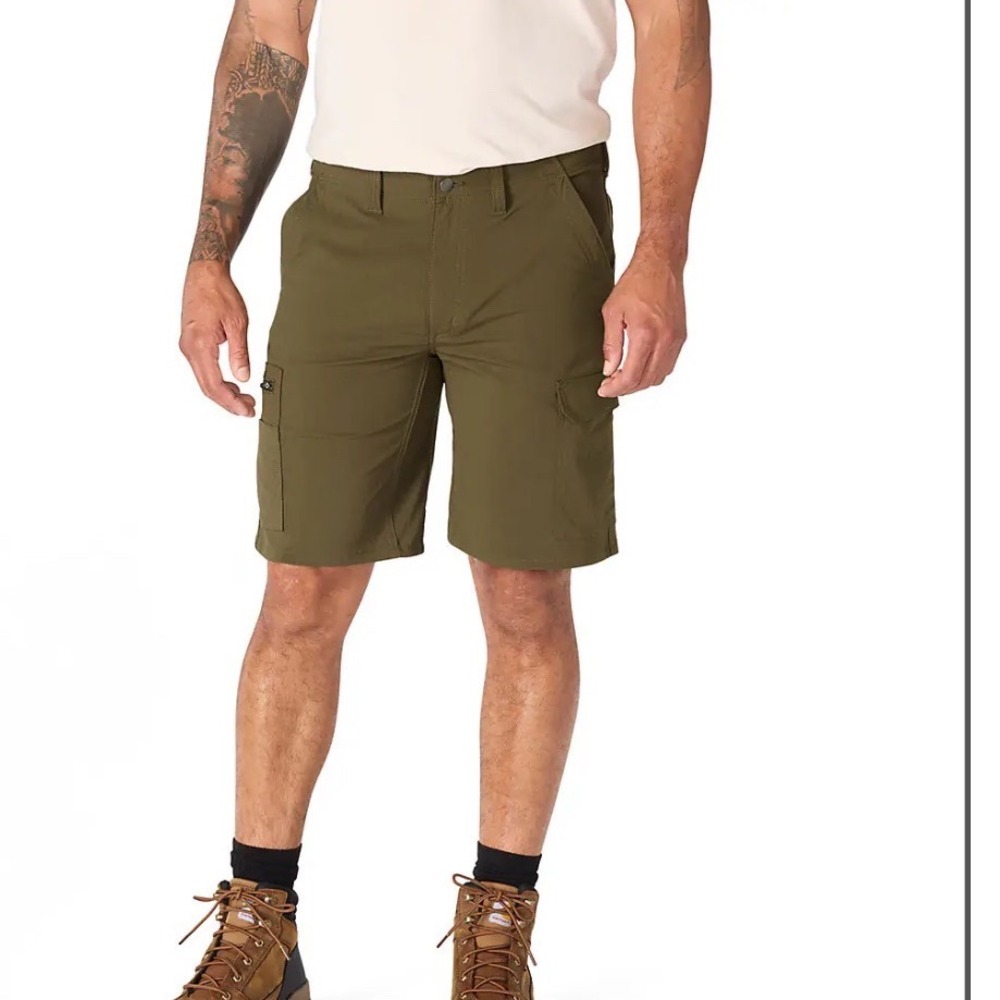 Carhartt Force Relaxed Fit Cargo Shorts Mens 33 Olive Green Ripstop 10in Inseam